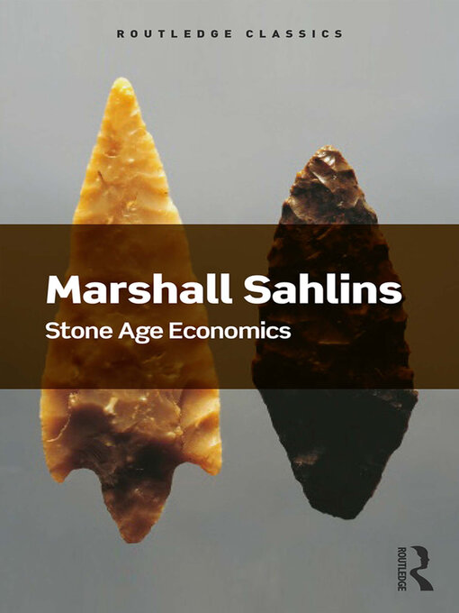 Title details for Stone Age Economics by Marshall Sahlins - Wait list
